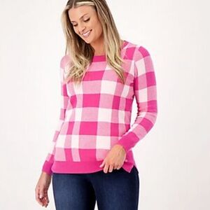 Barbie Pink & Soft Pink Preppy Plaid Sweater
Barbiecore Classic XS